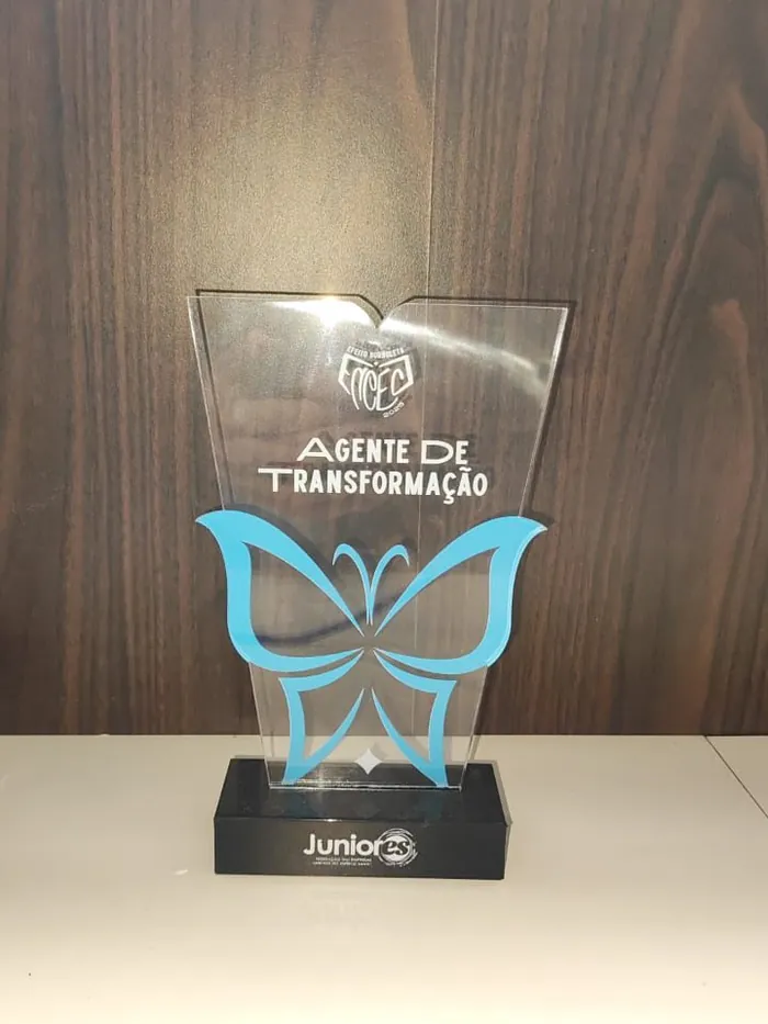 O troféu Agente de Transformação, ENCEJ 2025.